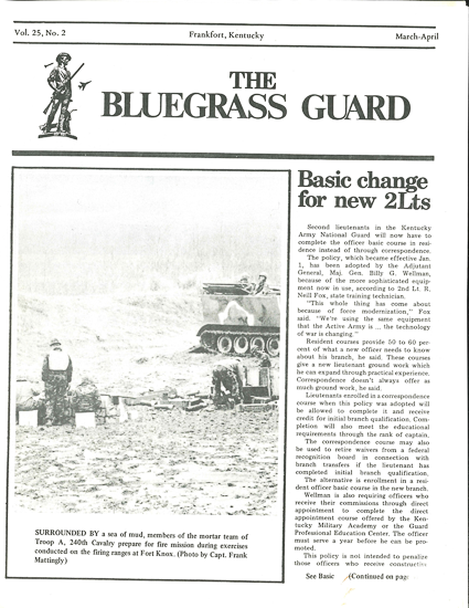 Bluegrass Guard, March-April 1984